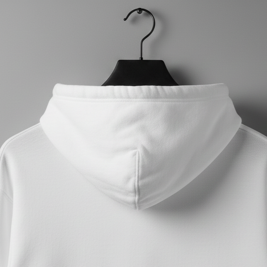 Losse fit hoddie white