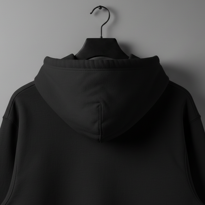 Losse fit hoddie black