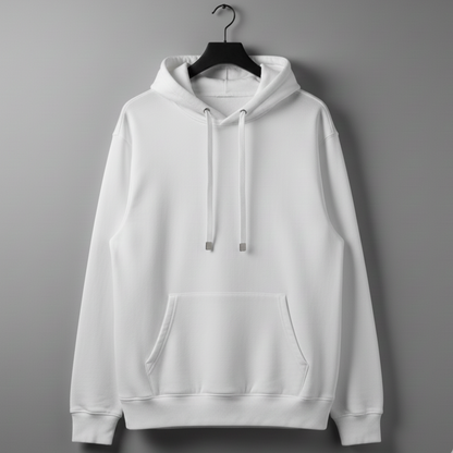 Losse fit hoddie white