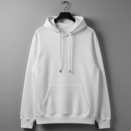 Losse fit hoddie white