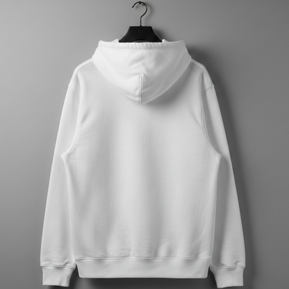 Losse fit hoddie white