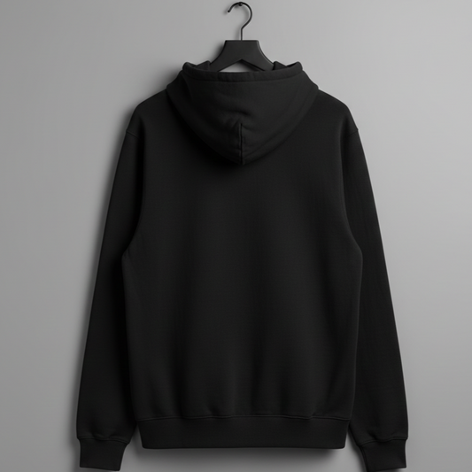 Losse fit hoddie black