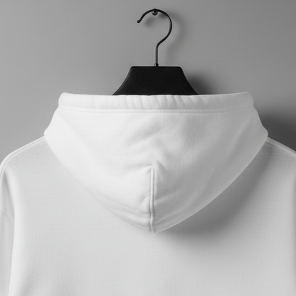 Losse fit hoddie white