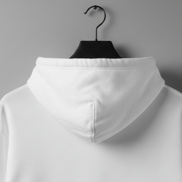 Losse fit hoodie white