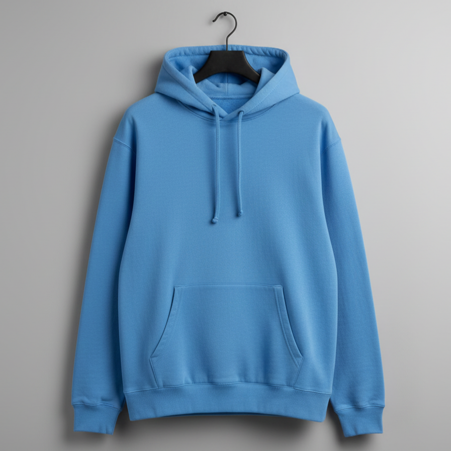 Losse fit hoodie sky blue